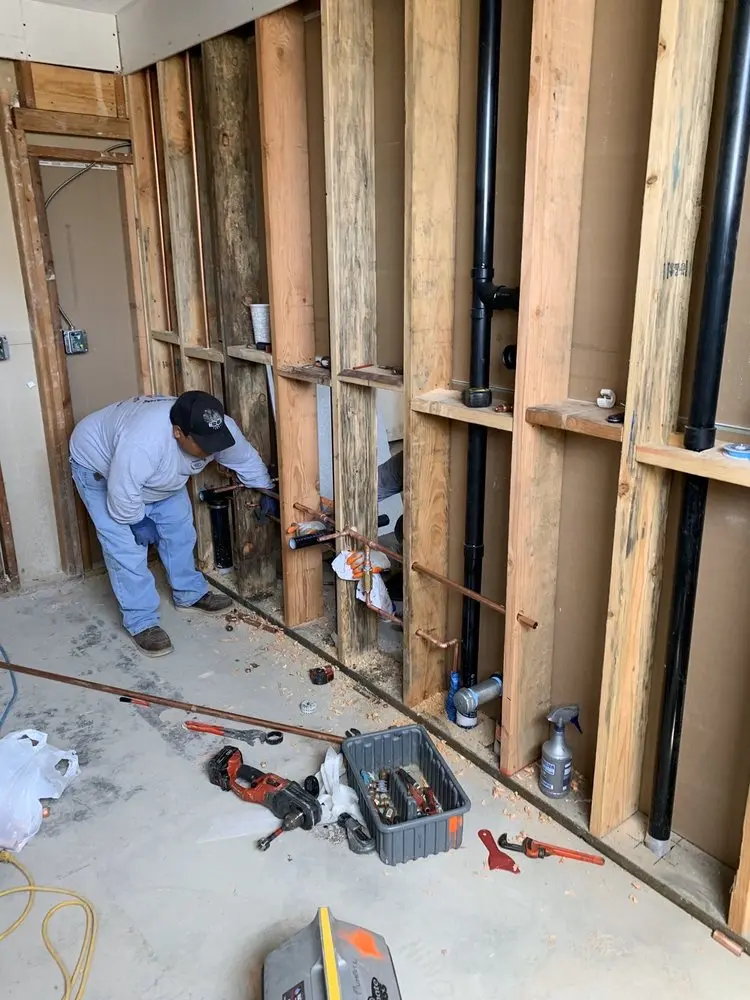Commercial rough-in plumbing for Gas Line Repair in Westfork